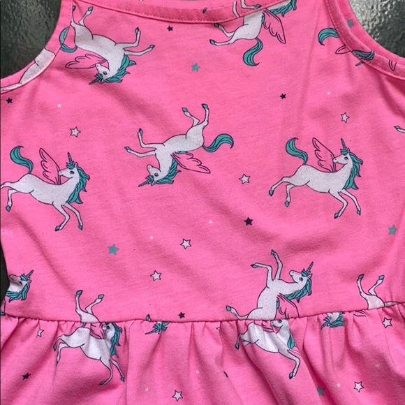 🦄Carter’s Neon Unicorn print Tank Dress - Picture 5 of 11